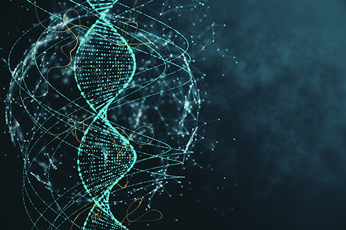 Image of DNA spiral.